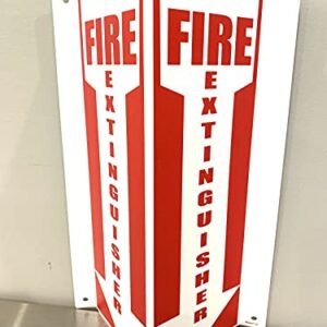 3D Fire Extinguisher Sign, 12"x 4"x 4" Fire Projection Wall Sign, Pre-Drilled Mounting