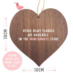 Manta Makes Chance made us Colleagues Fun and Laughter Novelty Wooden Hanging Heart Leaving Gift Plaque Work Friendship Sign