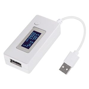 ACEIRMC 3pcs USB Volatage/Amps Power Meter, Tester Multimeter Test Speed of Charger, Cables, Computer, Power Bank (USB White)