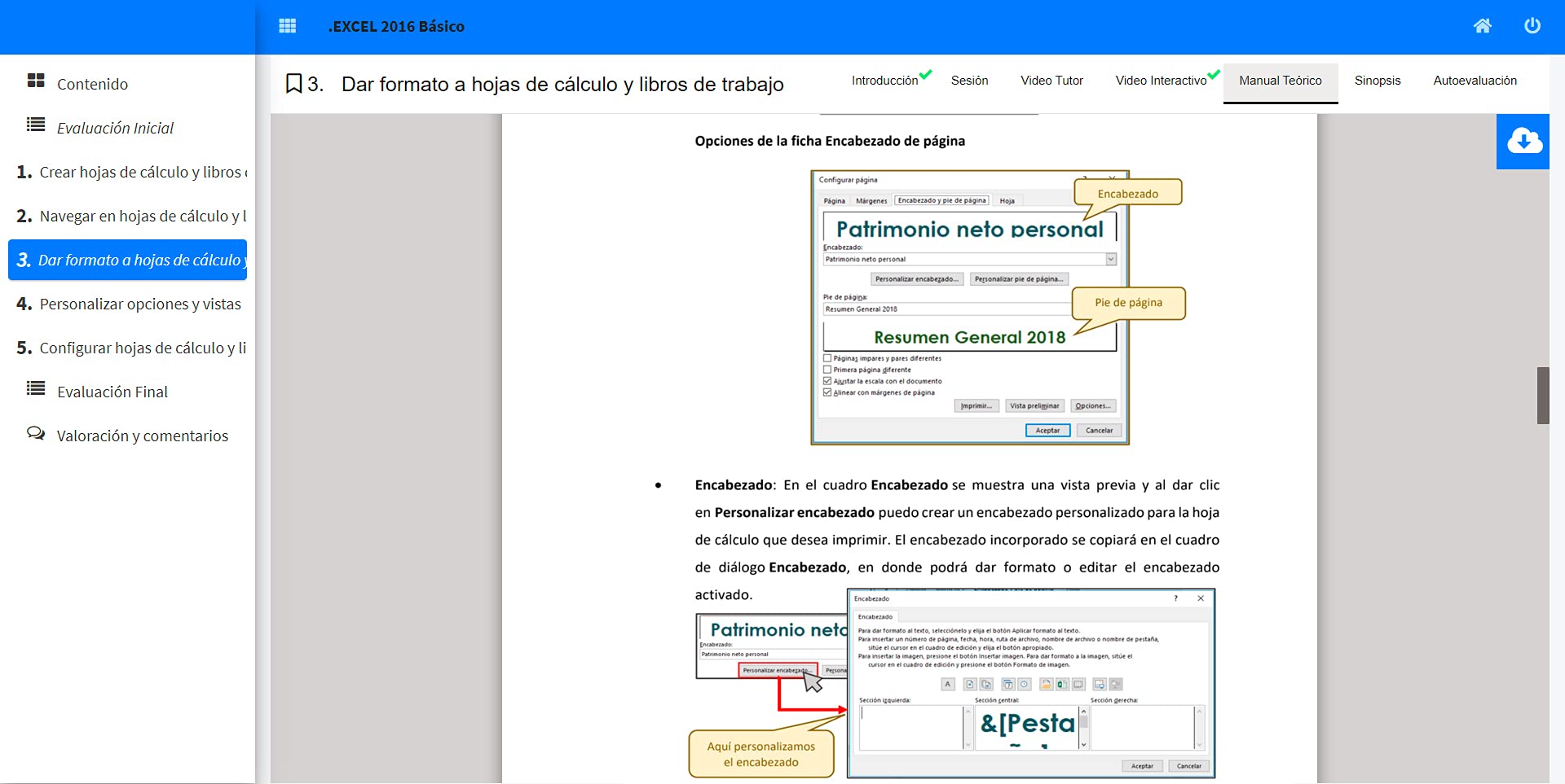 Curso Excel Básico Online | Aprende crear y administrar hojas de cálculo en Excel | Incluye Acceso al Curso Autoestudio+Practica Interactiva+Videos+Libro+Ejercicios Tipo+Certificado