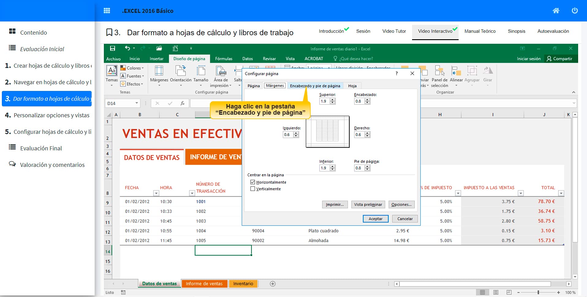 Curso Excel Básico Online | Aprende crear y administrar hojas de cálculo en Excel | Incluye Acceso al Curso Autoestudio+Practica Interactiva+Videos+Libro+Ejercicios Tipo+Certificado