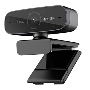 jetaku autofocus 60fps webcam with microphone - adjustable pc camera for streaming, video calling and recording full hd web camera plug and play compatible with windows/android/google/mac 