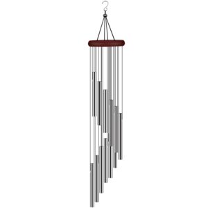 wind chimes for outside, sympathy wind chimes outdoor clearance with 12 aluminum alloy tubes and hook, memorial wind chimes gift decoration for home, patio, garden, outdoor