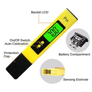 Testeronics PH Meter and TDS Meter Kit for Practical Water Testing | PH Tester Digital Accuracy 0.01 Accuracy Lab PH Meter Pen Type | ±2% Readout Accuracy 3-in-1 TDS Temperature & Conductivity Meter