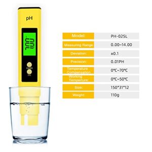 Testeronics PH Meter and TDS Meter Kit for Practical Water Testing | PH Tester Digital Accuracy 0.01 Accuracy Lab PH Meter Pen Type | ±2% Readout Accuracy 3-in-1 TDS Temperature & Conductivity Meter