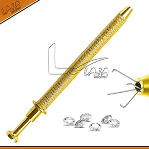 LAJA Imports 4.5" Pick-Up Tool with 4 Prongs - Gold