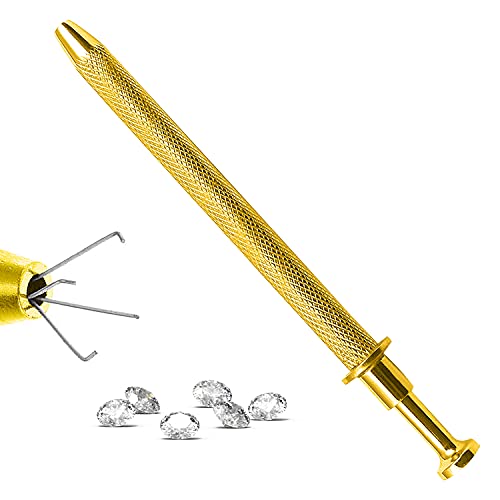 LAJA Imports 4.5" Pick-Up Tool with 4 Prongs - Gold