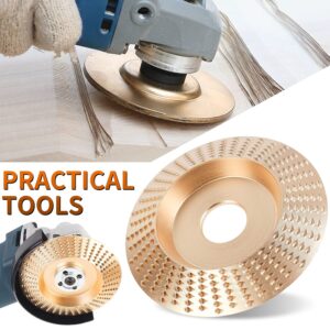 Pomsare Upgraded 3PCS Wood Carving Disc Set for 4" or 4 1/2" Angle Grinder with 5/8" Arbor, Grinding Wheel Shaping Disc for Wood Cutting, Grinder Cutting Wheel Attachments