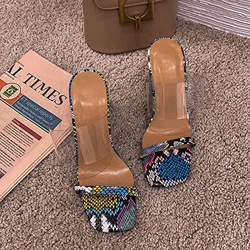wodceeke womens High Heel Sandals For Platform Wedge Sandals Heighten Casual Open Toe Slippers For Prom Party (Pink, 41)