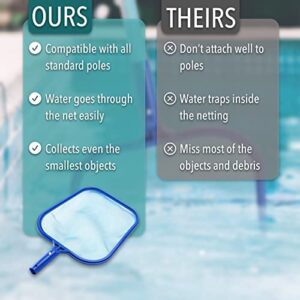 UNCO Pool Skimmer Net, Pool Net, Pool Nets for Cleaning, Pool Skimmer, Pool Cleaning Net, Pool Leaf Skimmer Net, Pool Leaf Net, Pool Leaf Rake, Hot Tub Skimmer Net, Spa Skimmer, Pool Rake Net