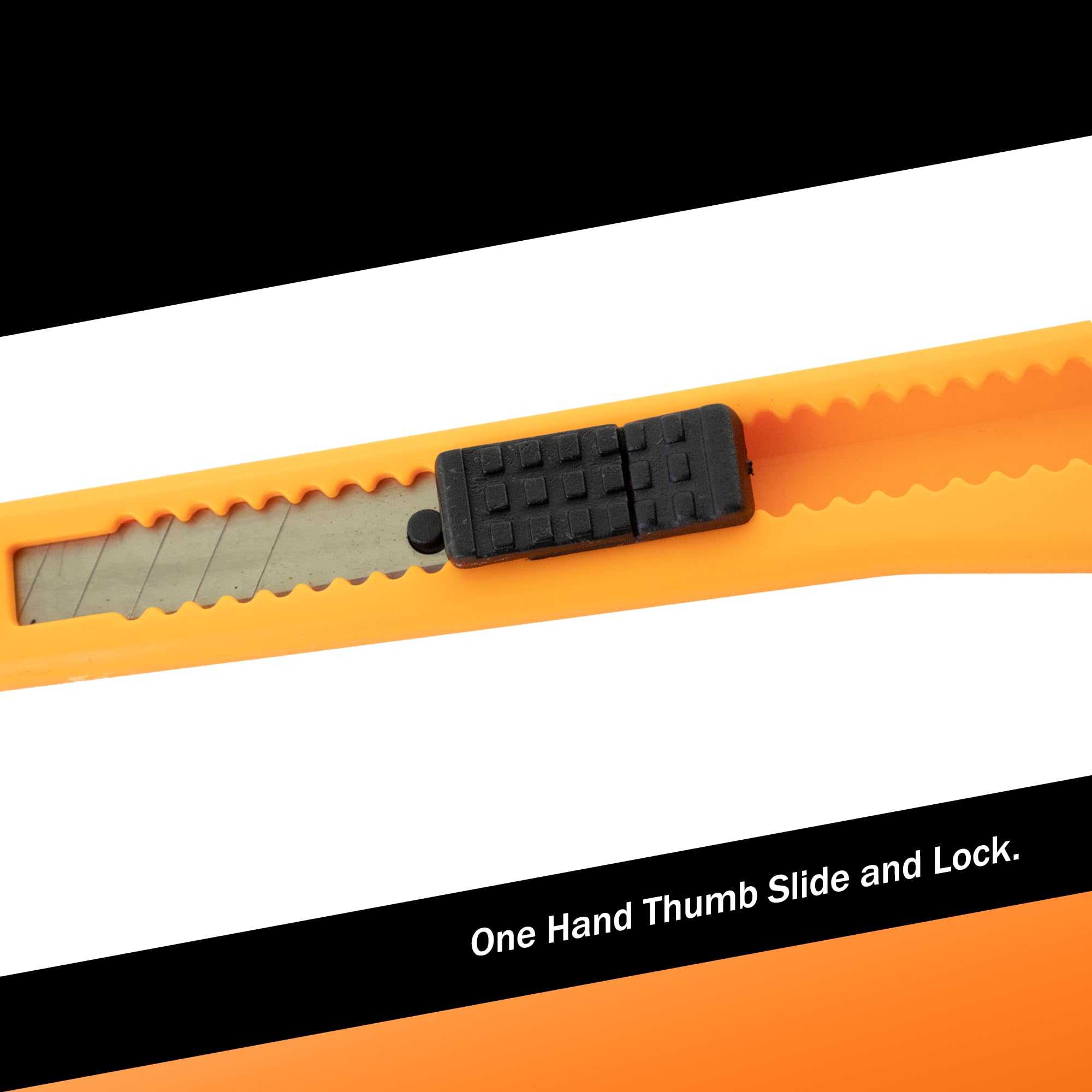 5x Bulk Small Neon Orange Utility Knife Box Cutters Snap Off Blade 9MM Blade