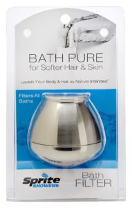sprite showers bb-bn ball bath filter, brushed nickel