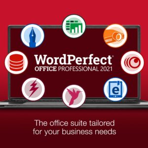 Corel WordPerfect Office Professional 2021 | Office Suite of Word Processor, Spreadsheets, Presentation & Database Management Software [PC Download]