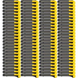 100 bulk utility knives box cutters snap off blades black