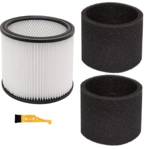 Replacement 90304 90350 90333 9030462 Cartridge Filter Foam Sleeve Compatible with Shop-Vac 5 Gallon Up Wet/Dry Vacuum Cleaners Compare to Part # 90304,90585