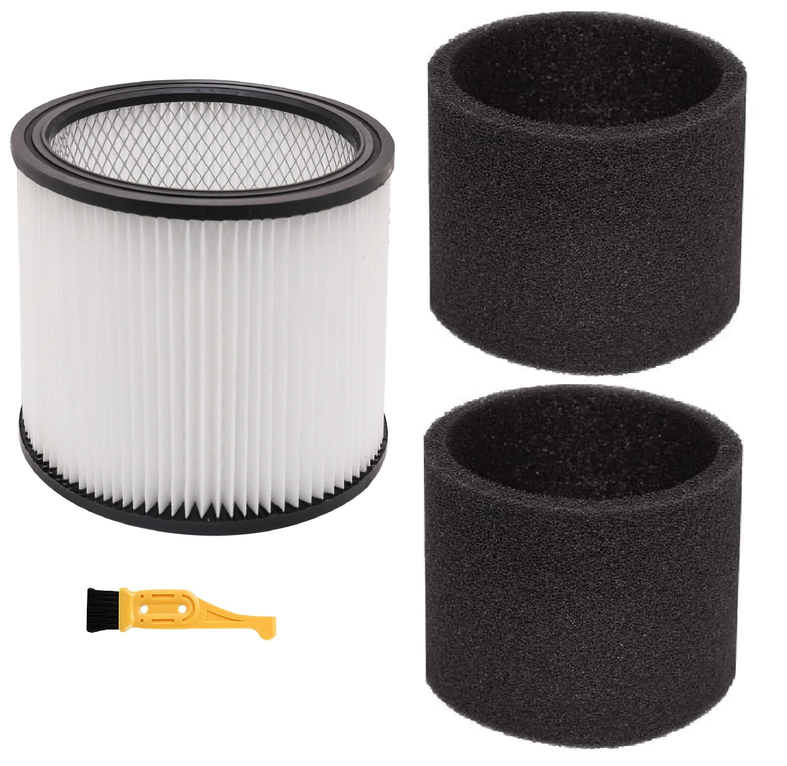 Replacement 90304 90350 90333 9030462 Cartridge Filter Foam Sleeve Compatible with Shop-Vac 5 Gallon Up Wet/Dry Vacuum Cleaners Compare to Part # 90304,90585