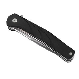 sharpken Pocket Knife, Pocket Folding Knife with D2 Steel Blade and G10 Handle + Pocket Clip.