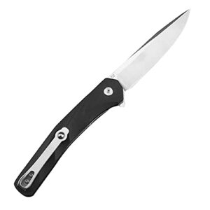 sharpken Pocket Knife, Pocket Folding Knife with D2 Steel Blade and G10 Handle + Pocket Clip.