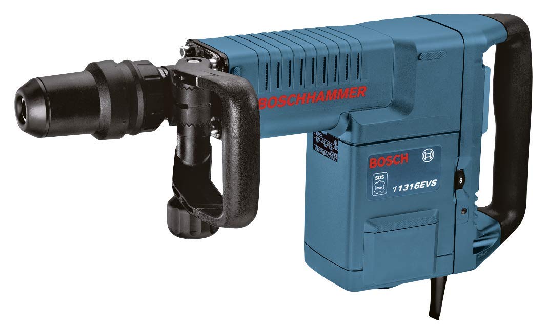 BOSCH 11316EVS SDS-Max Demolition Hammer, Bosch Blue and BOSCH HS1904 SDS-max 16" Rtec Bull Point Chisel