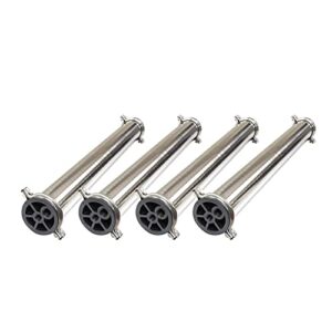 max water - heavy duty, stainless steel - reverse osmosis 4040 membrane housing - 4" x 40" good for industrial use - pack of 4