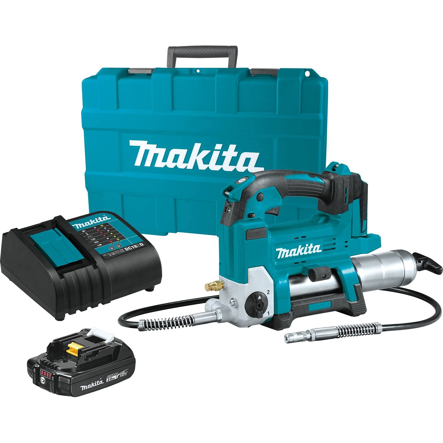 Makita XPG01SR1 18V LXT® Lithium-Ion Grease Gun Kit (2.0Ah)