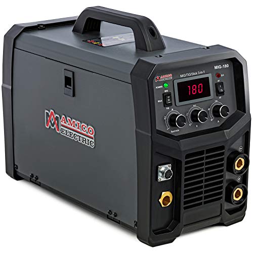 Amico MIG-180, Multi-function 180 Amp MIG/MAG/Flux-cored/Lift-TIG/Stick Arc DC Inverter Welder, Spool gun weld aluminum.