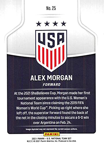 2021 Panini Instant US Soccer Collection #25 Alex Morgan Women's National Team