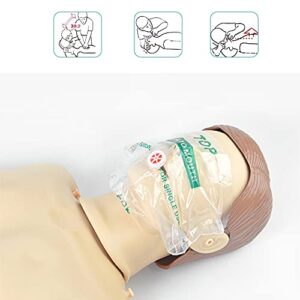 Yzpacc Set of 50 CPR Mask, Disposable CPR Shield Mask Emergency Mask Key Chain Ring ,with One-Way Valve Breathing Barrier for First Aid or AED Training (Colorful-50PCS)