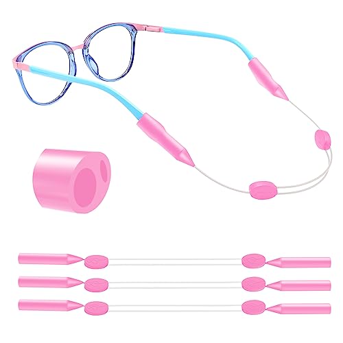 ANYGIFT Glasses Strap for Kids(10inch) 3 PCS Toddler Eyeglass Strap Sports Strap for Glasses Anti Slip Child Sunglass Strap