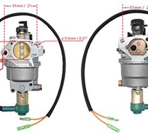 Fullas Huayi Carburetor Automatic Choke P27-1 Carb Compatible with Honda EC6500CX EB6500X EL6500CXS EG6500CX 5000W 6000W Gas Generator with Solenoid and Gaskets