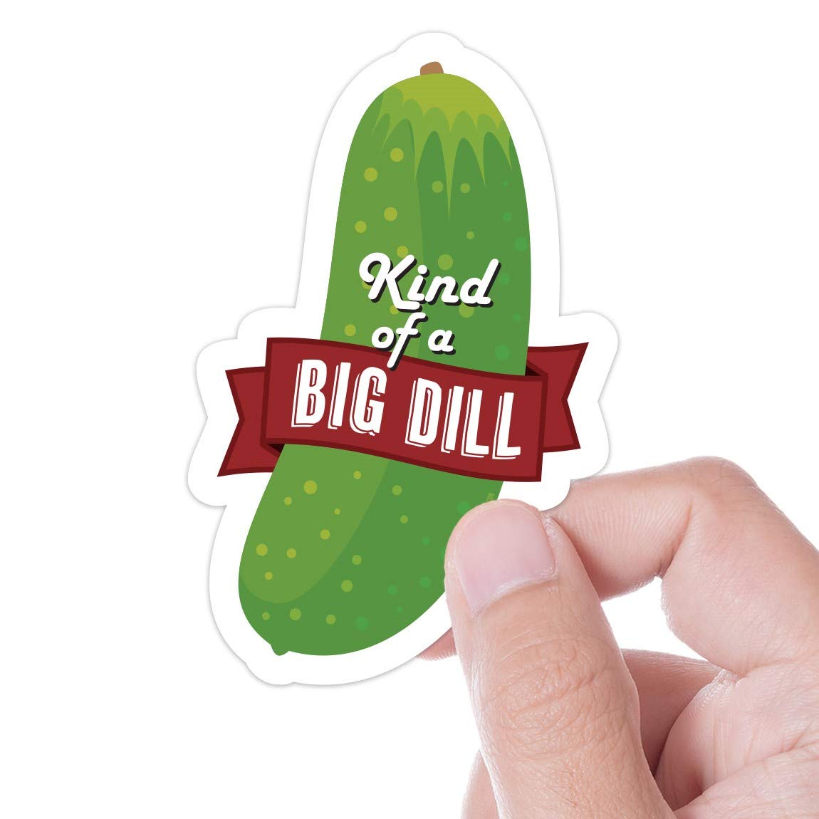 Kind of a Big Dill Pickle Sticker, Funny Stickers for Hydroflask, Pickleball Funny Quote Decals for Laptop, Kind of a Big Deal Meme Stickers