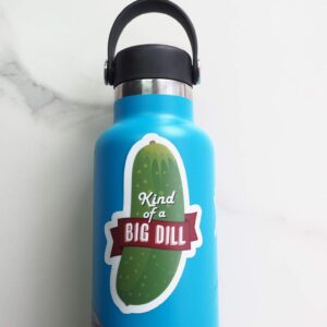 Kind of a Big Dill Pickle Sticker, Funny Stickers for Hydroflask, Pickleball Funny Quote Decals for Laptop, Kind of a Big Deal Meme Stickers