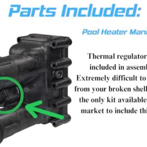 SWITCHDOCTOR Pool Heater Manifold Assembly Kit for Pentair MasterTemp 175, 200, 250, 300, 400 Sta-Rite Max-e-Therm SR200, SR333, SR400 77707-0205 77707-0206 77707-0014 77707-0015 77707-0016