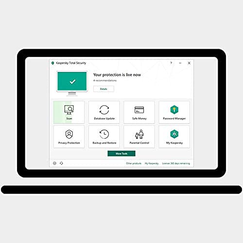 Kaspersky Total Security 2021 (2022 Ready) | 5 Devices | 1 Year | PC/Mac/Android | Activation Key Card by Post with Antivirus Software, Internet Security, Secure VPN, Password Manager, Safe Kids