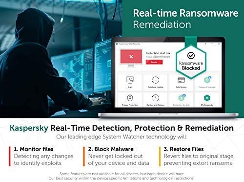 Kaspersky Total Security 2021 (2022 Ready) | 5 Devices | 1 Year | PC/Mac/Android | Activation Key Card by Post with Antivirus Software, Internet Security, Secure VPN, Password Manager, Safe Kids