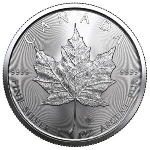 ca 2023 maple leaf 25 coin roll - 1 ounce .9999 silver coin uncirculated