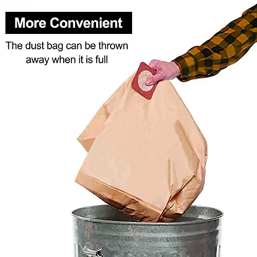 9 Pack DXVA19-4102 Dust Bag Compatible with DEWALT 12 to 16 Gallon Wet Dry Vacumm DXV12P, DXV14P, DXV16P, DXV16S, DXV16PA, by KEEPOW