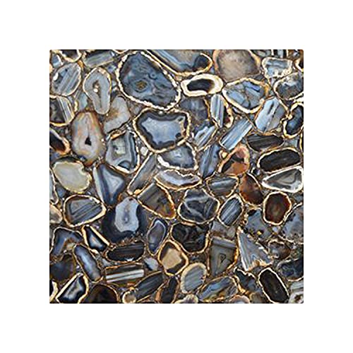 Natural Agate Stone Square 18" x 18" Inch Side & Corner Table Top, Natural Agate Stone Square Coffee & Centre Table Top, Agate Stone Sqaure Dining & Meeting Room Table Top, Piece Of Conversation