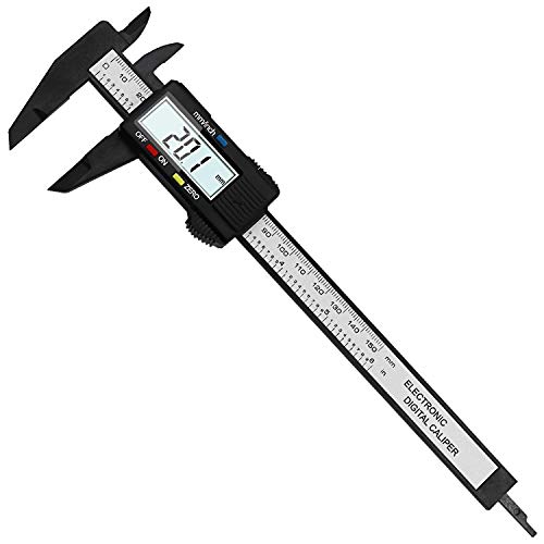 6 Inch 150mm LCD Digital Vernier Caliper Gauge Ruler Micrometer Measuring Tool Carbon Fiber LCD Digital Electronic Vernier Caliper Gauge Micrometer