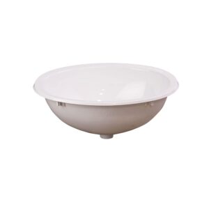 ToughGrade Single Bowl RV 16" Long x 12-1/4" Wide Bathroom Sink (Parchment)