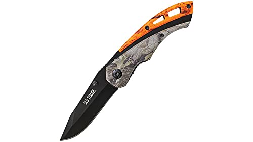 Outdoor Merchants Schrade Knives Old Timer Camo Linerlock Folding Knife SCPROM-16-11CP