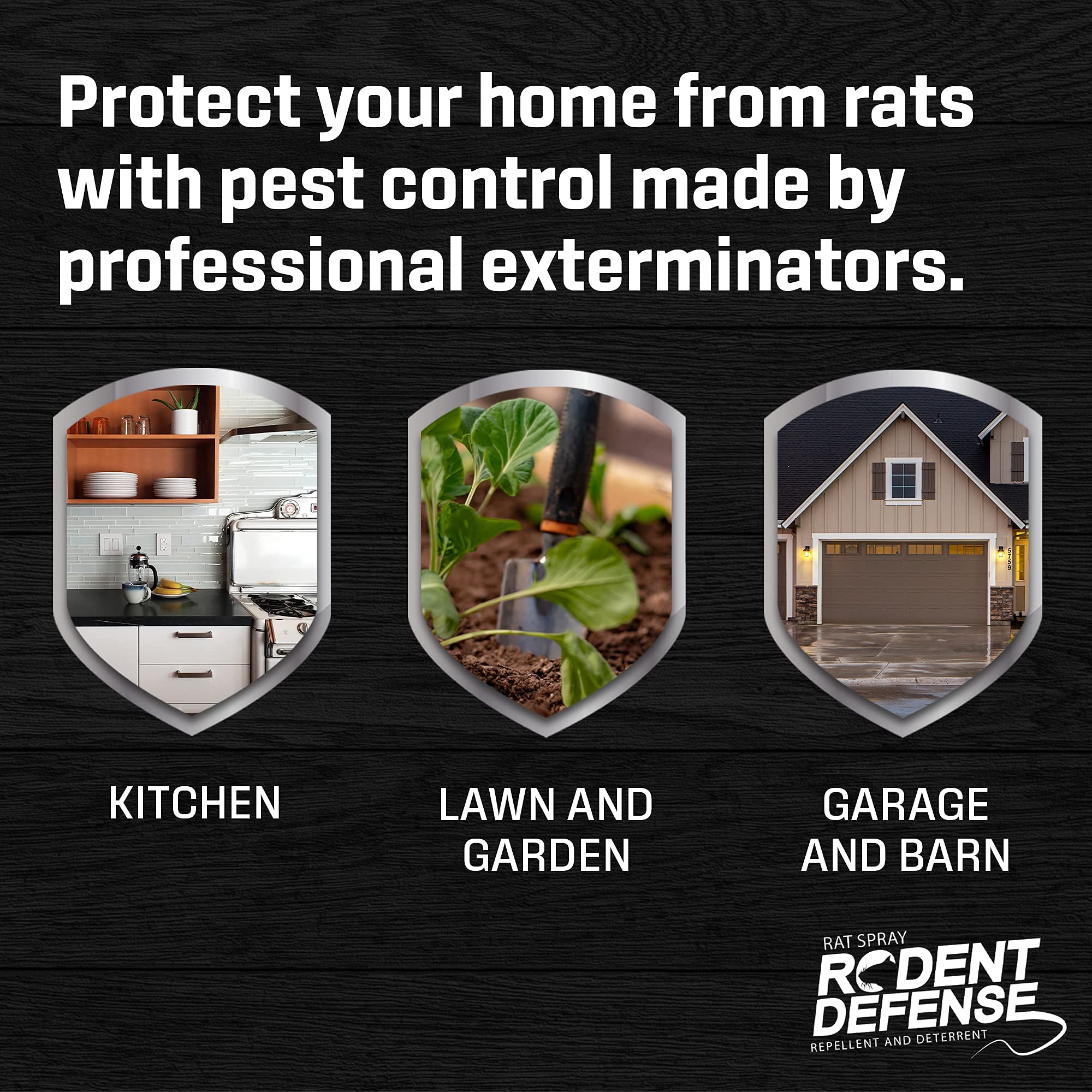 Exterminators Choice Rat Defense Spray | 32 Ounce and 8 Large Glue Traps | Natural, Non-Toxic Rat Repellent | Quick, Easy Pest Control | Safe Around Kids & Pets