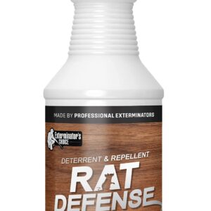 Exterminators Choice Rat Defense Spray | 32 Ounce and 8 Large Glue Traps | Natural, Non-Toxic Rat Repellent | Quick, Easy Pest Control | Safe Around Kids & Pets