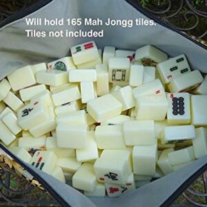 Flat bottom bag for Mahjong tiles, large Zini