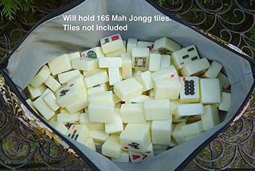 Flat bottom bag for Mahjong tiles, large Zini