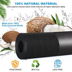 Lafiucy 5 Micron 10"x2.5" Coconut Shell Activated Carbon Water Filter, CTO,4 Pack,Compatible with Home Under-Sink & Countertop Filtration System