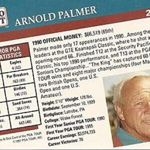 1991 Pro Set PGA Golf Cards 12 cards per pack. Possible Palmer, Nicklaus, Stewart, Trevino