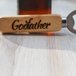 Personalized Wooden Godfather Bottle Opener Gift For Him, Godfather Proposal Gift Idea