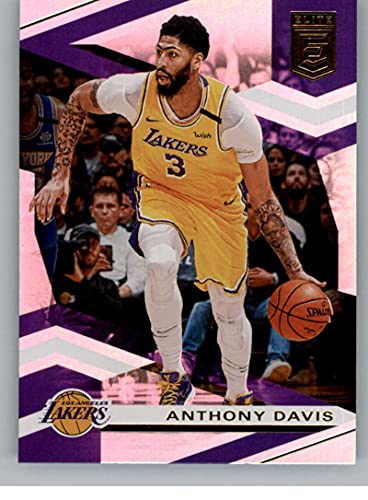 2019-20 Donruss Elite Basketball #77 Anthony Davis Los Angeles Lakers Official NBA Trading Card From Panini America in Raw (NM or Better Condition) Condition