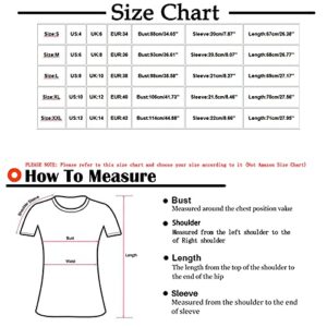 wodceeke Short-Sleeved V-Neck T-Shirt For Women Casual Loose splicing Tee Summer All-Match Basic Blouse Tops (White, XXL)